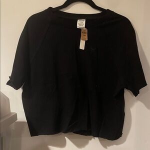 PINK Victoria's Secret Black Short Sleeve Tee